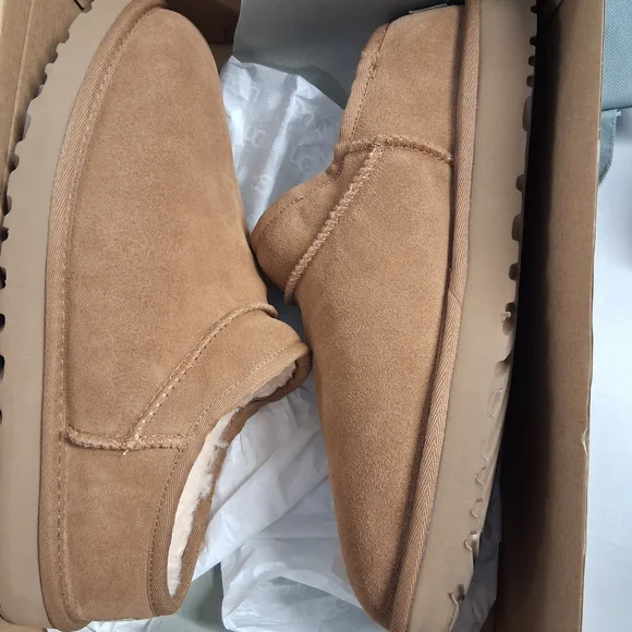UGG Tan Suede Slippers - Picture 2 of 16